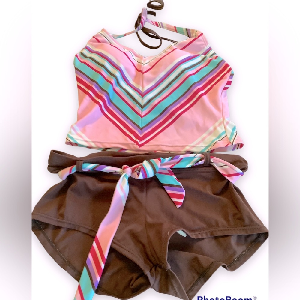 Swimsuit junior Two piece swimsuit halter style. - Picture 1 of 4